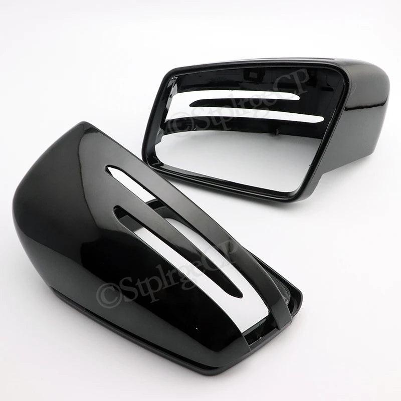 Coques Rétroviseur Mercedes A B C E S CLA GLA Noir Brillant