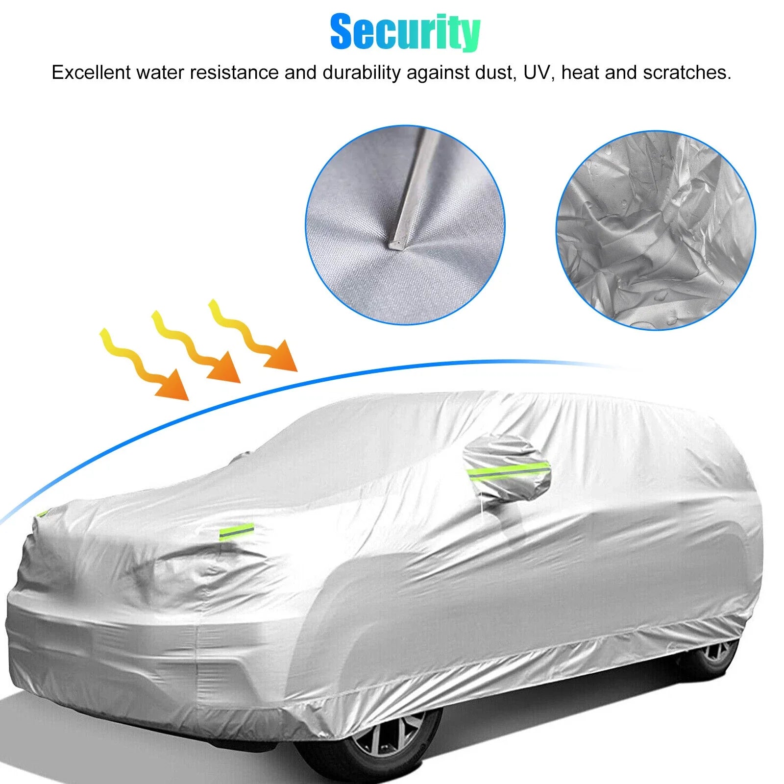 Housse de Voiture Imperméable Universelle 470x180x150