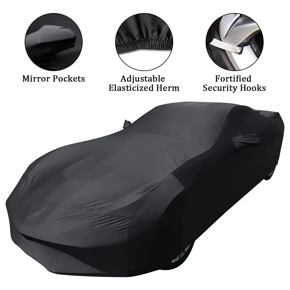 Housse de Protection Voiture Intérieure Tissu Élastique