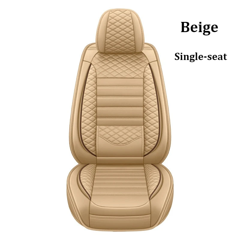 Housse de Siège Auto Cuir Universelle Support Lombaire