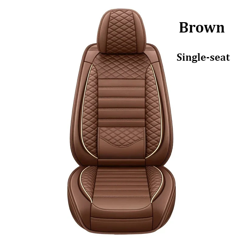 Housse de Siège Auto Cuir Universelle Support Lombaire