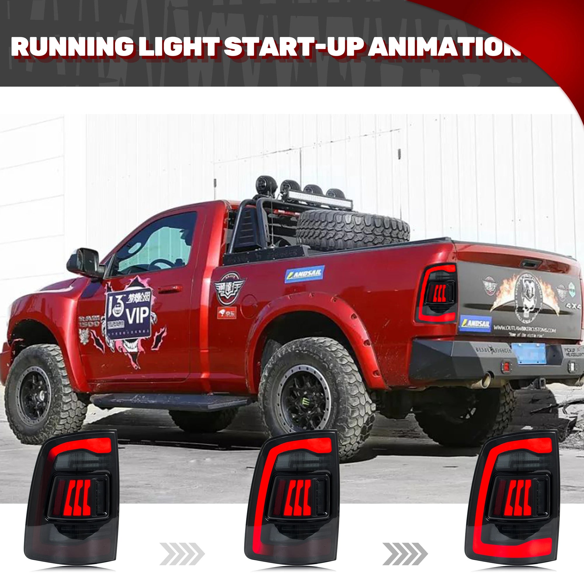 Feux Arrière LED Dodge Ram 1500 2009-2018