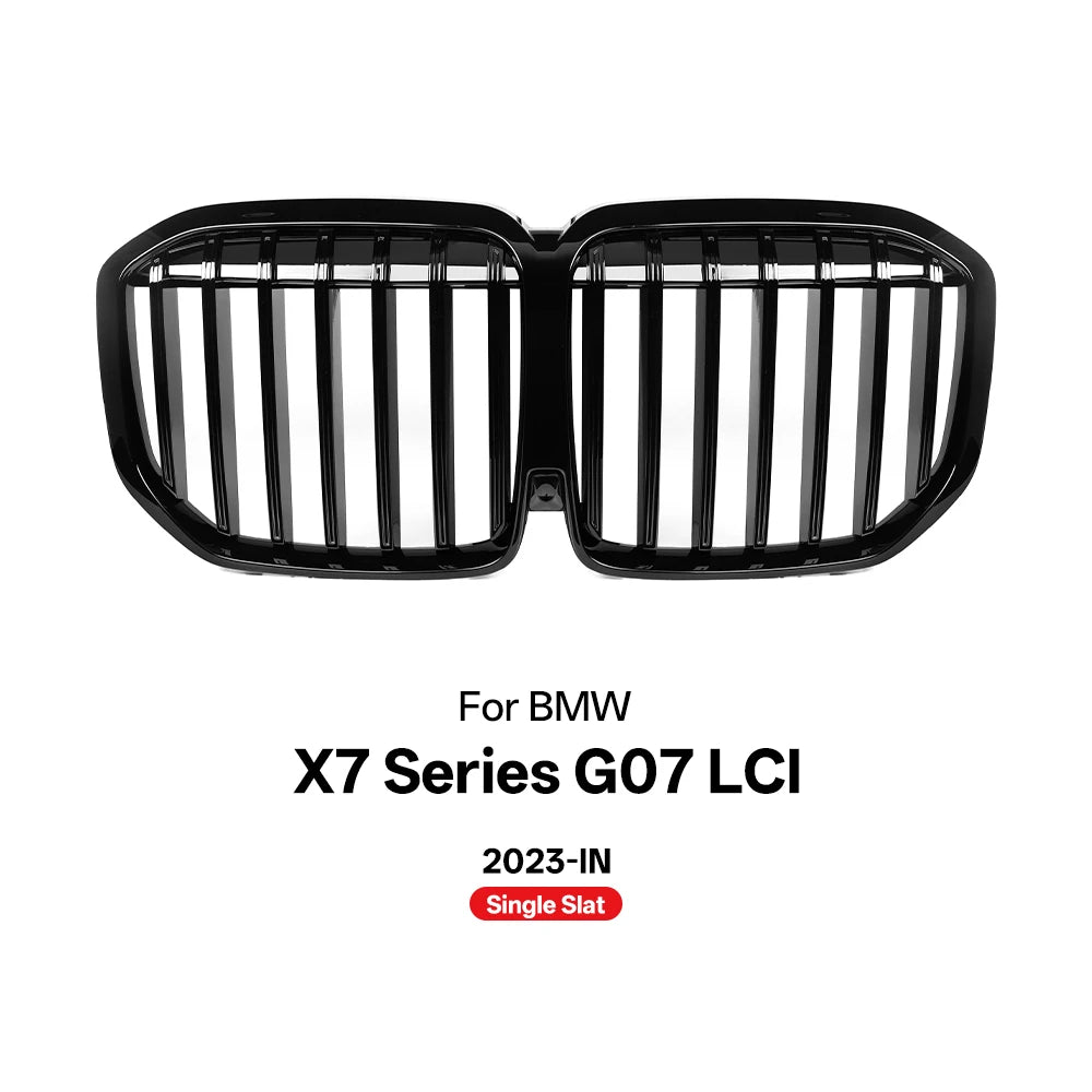 Grille de Pare-Chocs Avant BMW X7 G07 LCI 2023 Noir Brillant
