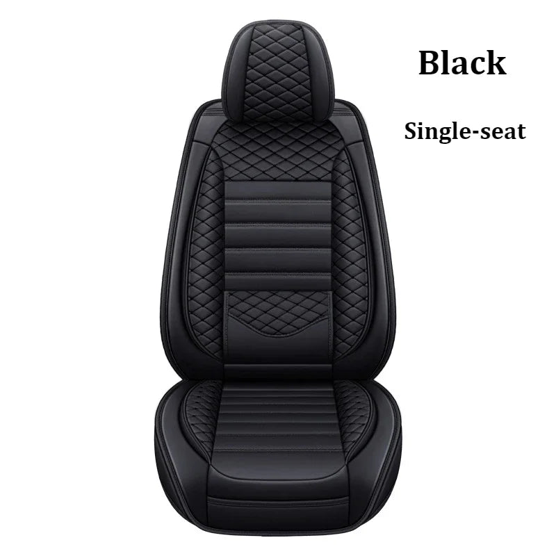 Housse de Siège Auto Cuir Universelle Support Lombaire