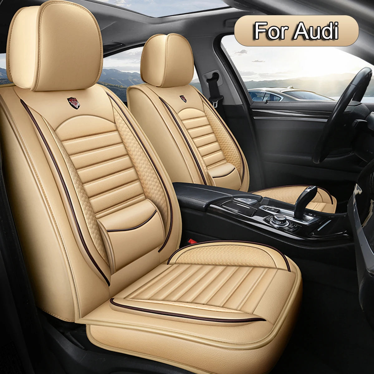 Housses de Siège Auto Cuir Compatibles Audi