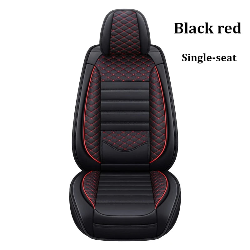 Housse de Siège Auto Cuir Universelle Support Lombaire