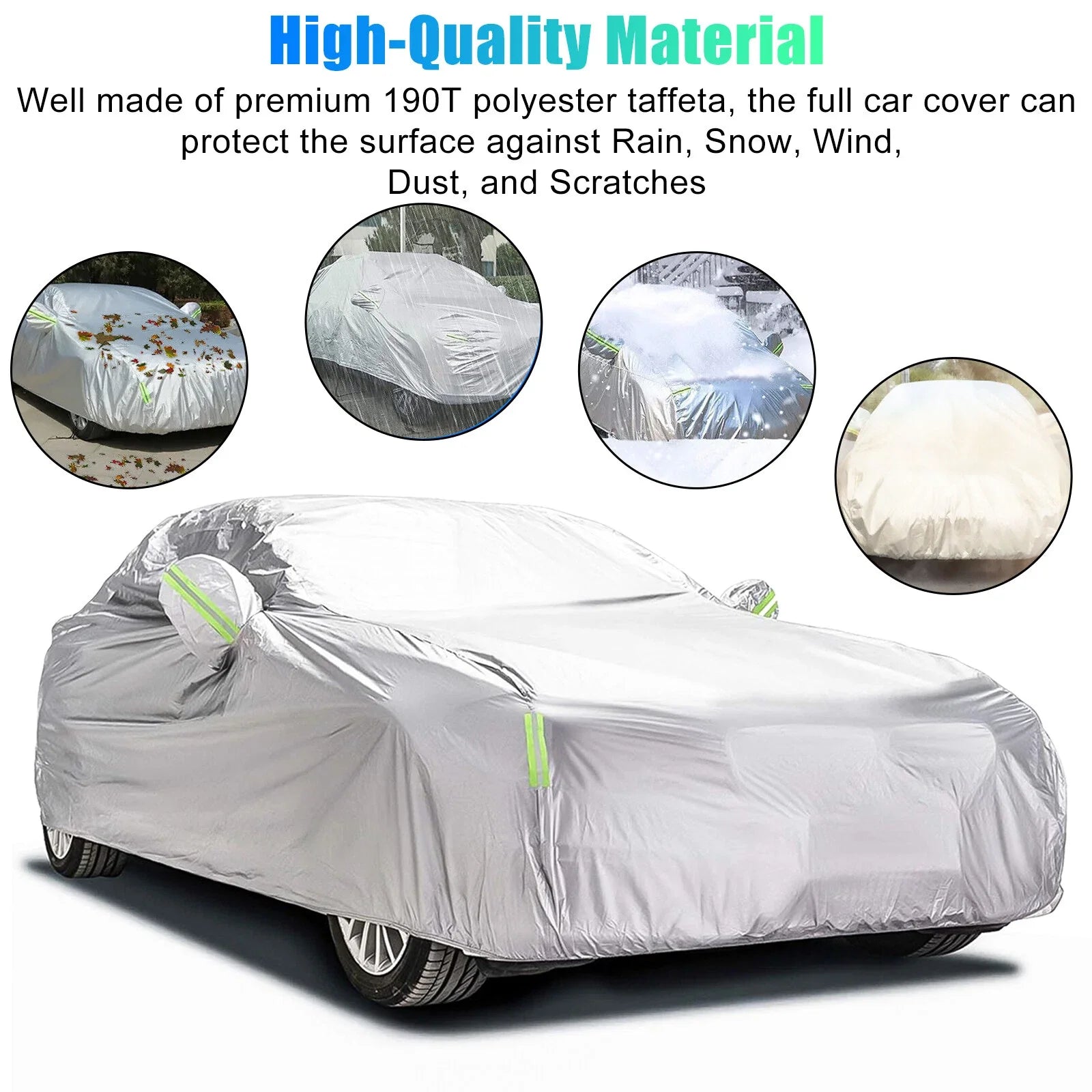 Housse de Voiture Imperméable Universelle 470x180x150