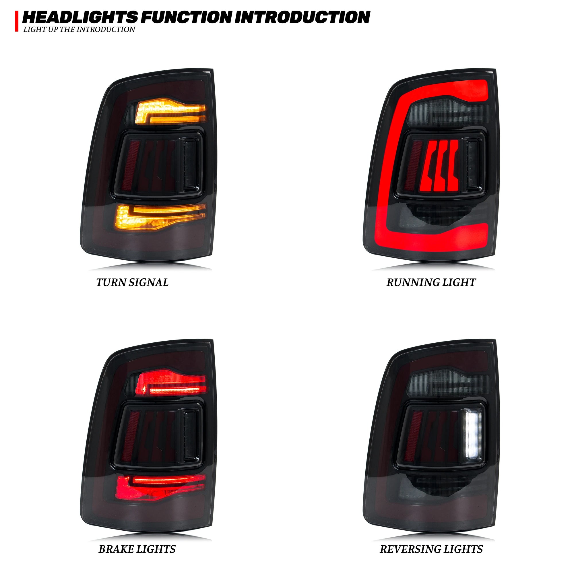 Feux Arrière LED Dodge Ram 1500 2009-2018