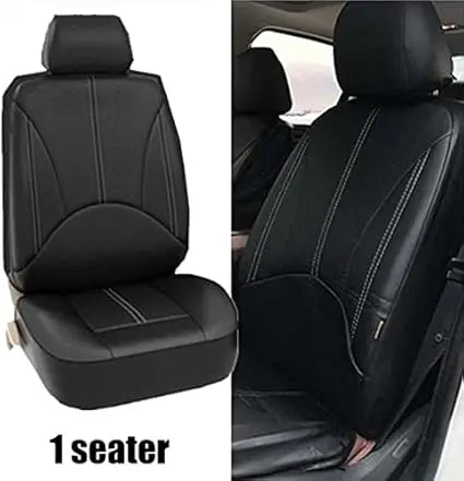 Housses de Siège Auto Universelles Cuir 5 Places (Kit 9 Pièces)
