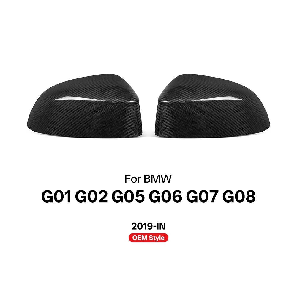 Coques de Rétroviseurs Carbone BMW X3 X4 X5 X6 X7 Style M 2019+