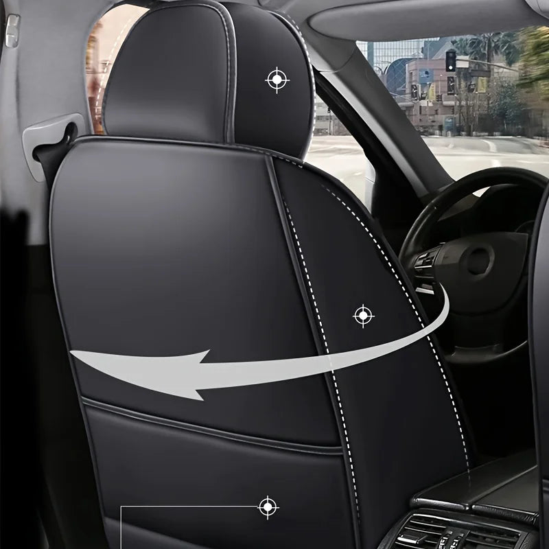 Housse de Siège Auto Cuir Universelle Toutes Saisons
