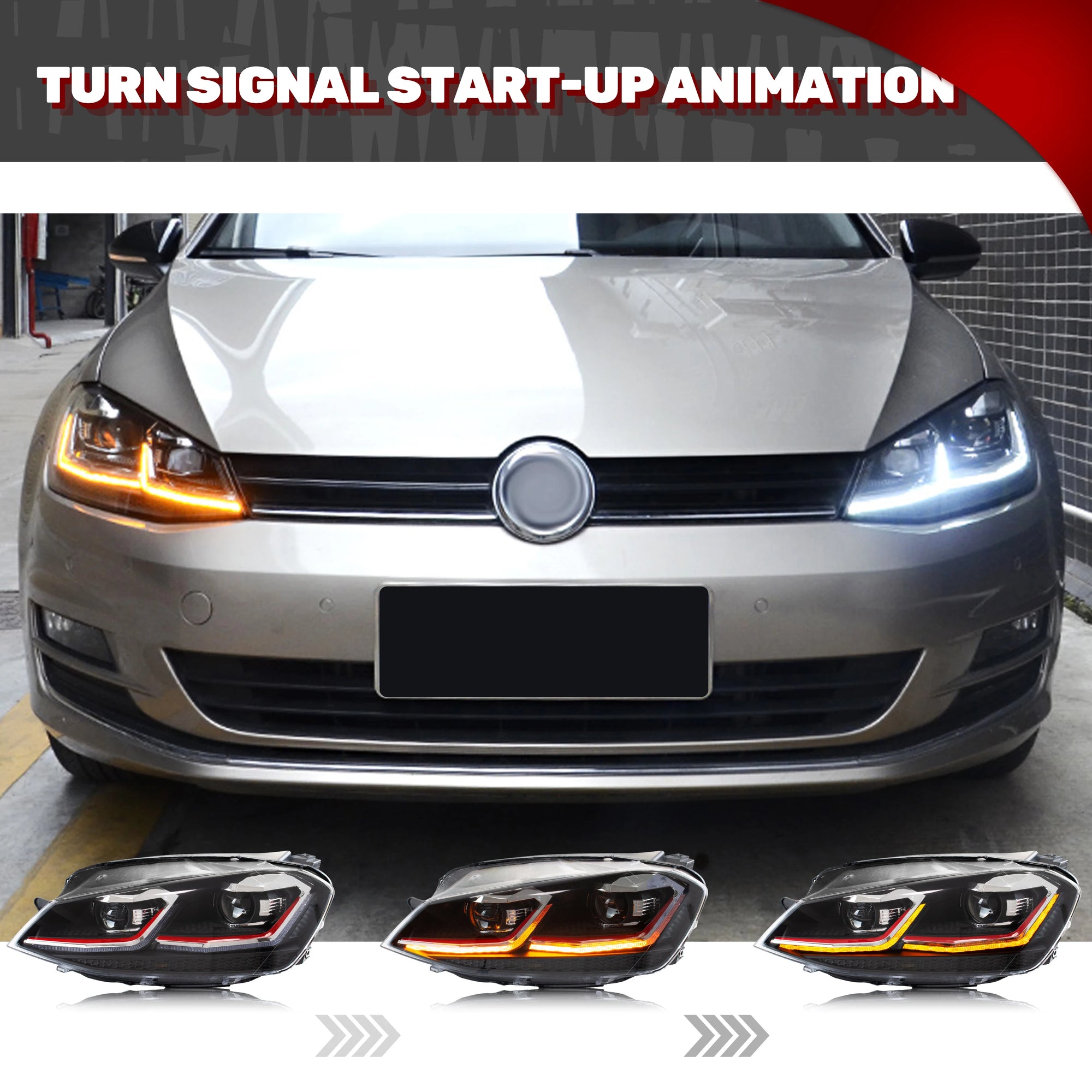 Phares LED Volkswagen Golf 7 MK7 VII 2013-2017
