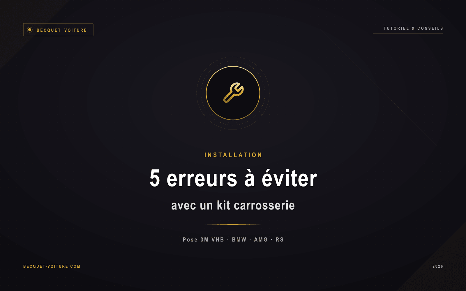 5 erreurs à éviter avec un kit carrosserie - Becquet Voiture