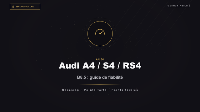 Audi A4 S4 RS4 B8.5 d'occasion guide de fiabilité - Becquet Voiture