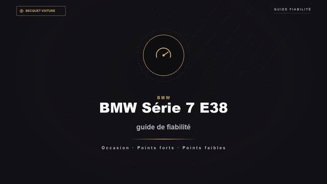BMW Série 7 E38 d'occasion guide de fiabilité - Becquet Voiture