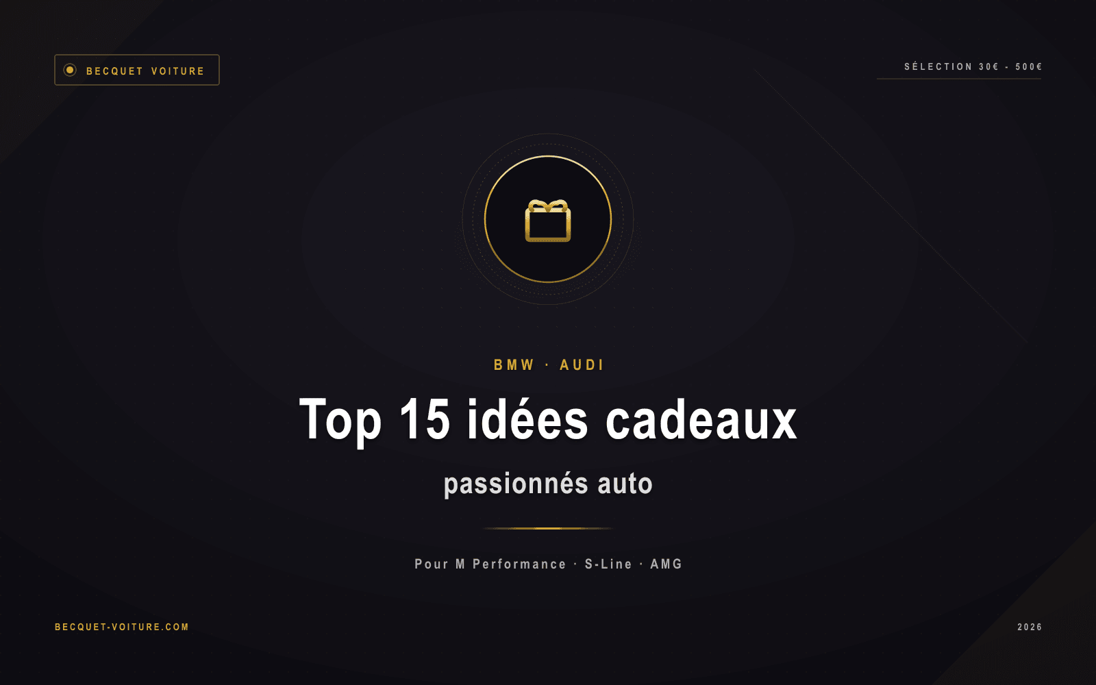 Top 15 cadeaux passionnés voitures BMW Audi - Becquet Voiture