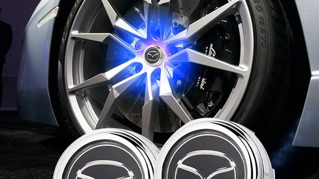 Cache-moyeu LED flottant Mazda, illustration du guide de fiabilité de la MX-5 d'occasion
