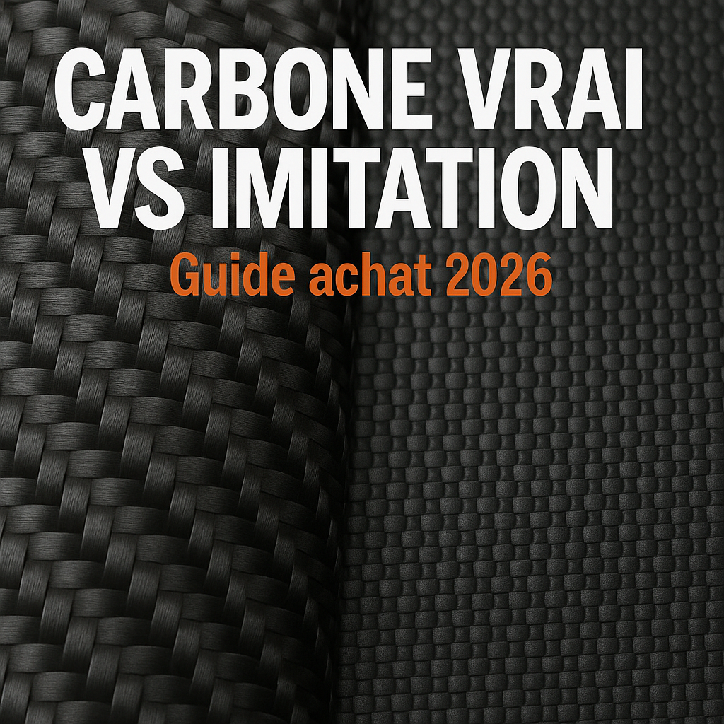 Carbone vrai vs imitation - Guide achat 2026 fibre 3K ABS