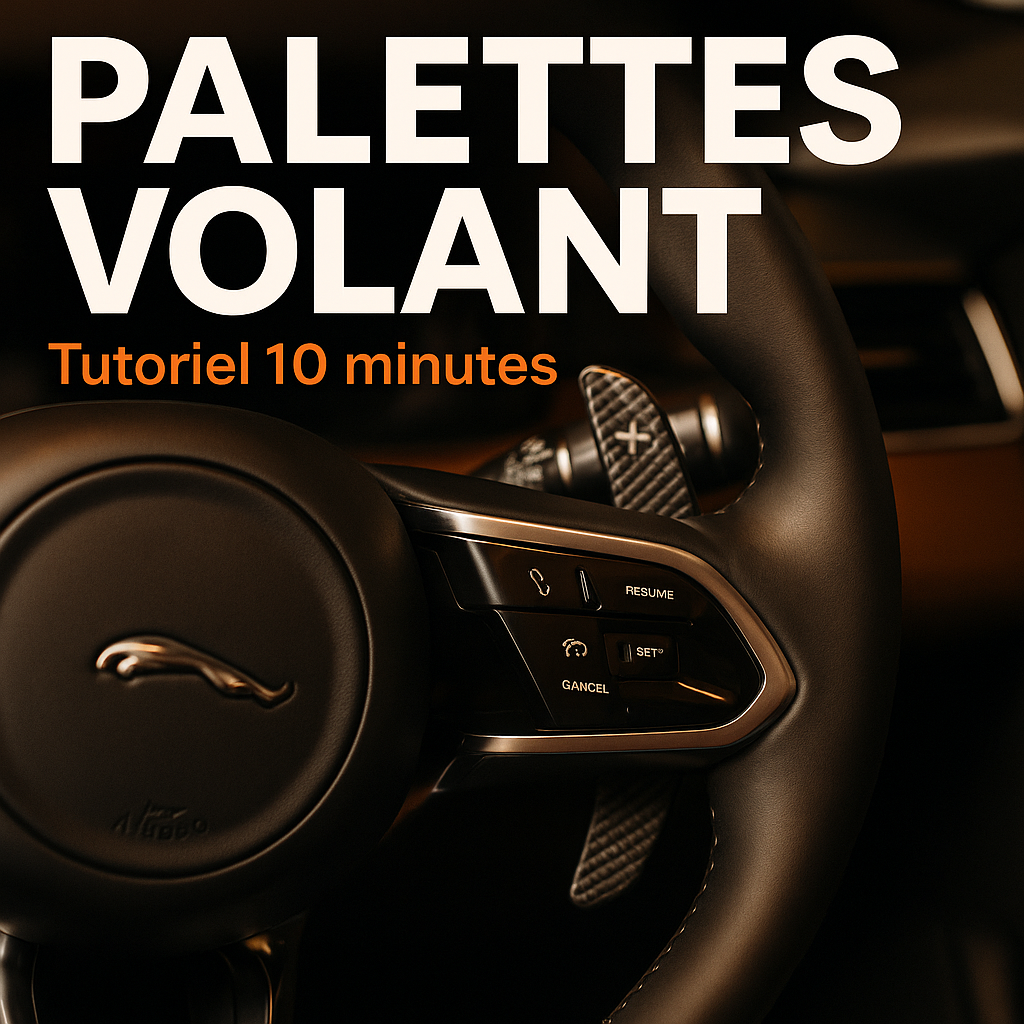 Palettes au volant carbone - Tutoriel installation 10 minutes BMW Mercedes Audi VW