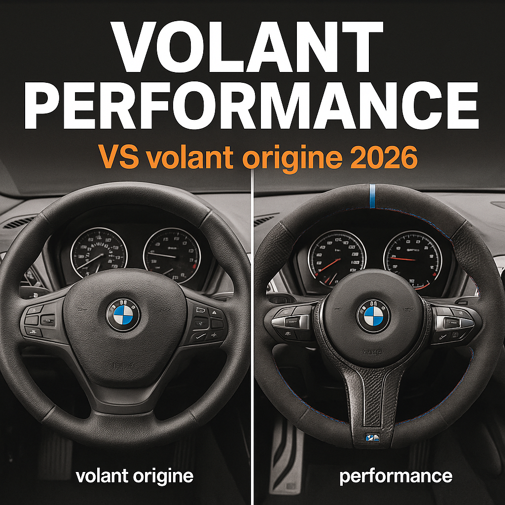 Volant Performance vs origine - Guide 2026 alcantara carbone