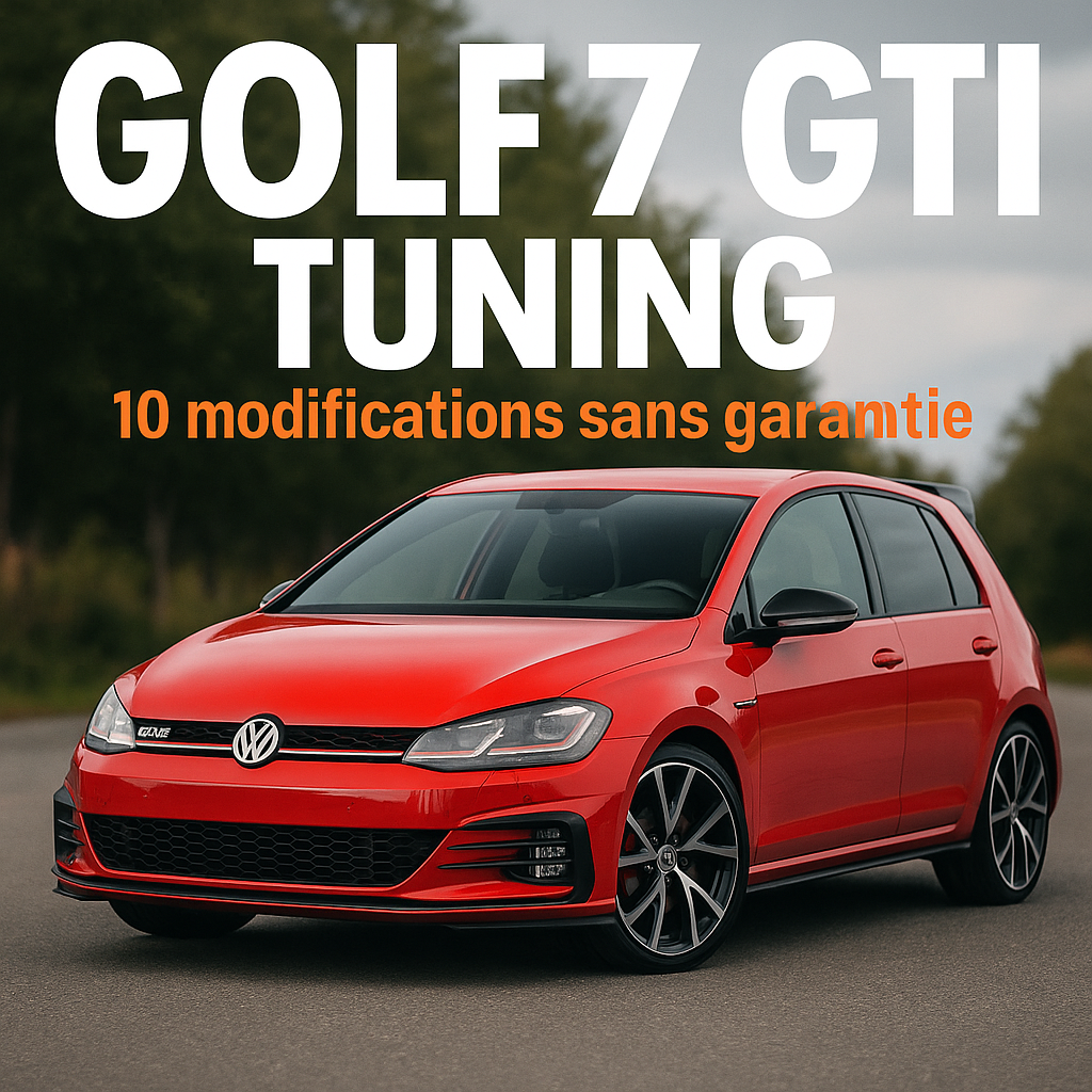 VW Golf 7 GTI tuning 10 modifications sans perdre garantie 2026
