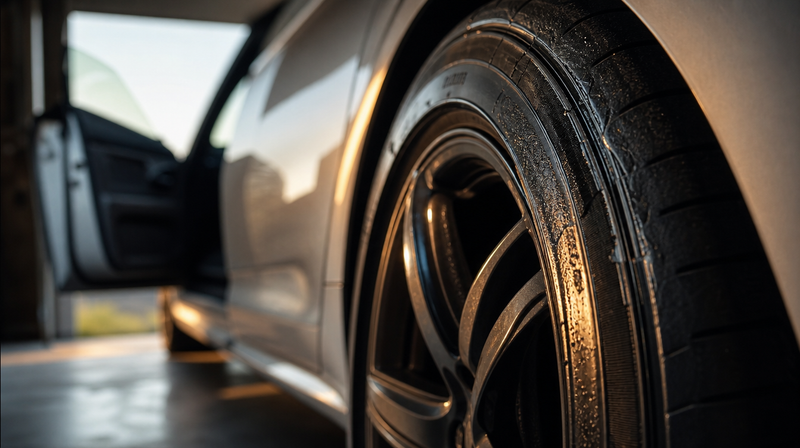 Boulon de roue serré à la clé dynamométrique sur une jante multibranches, sur une berline sportive — Jantes BMW Série 5 E60/E61