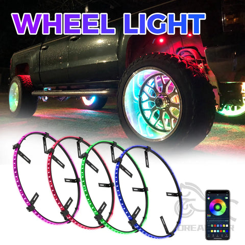 Cache Moyeu LED Voiture - accessoires auto tuning