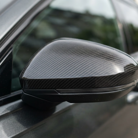 Pack Coques Rétroviseurs Tuning - Noir Brillant & Carbone - accessoires auto tuning