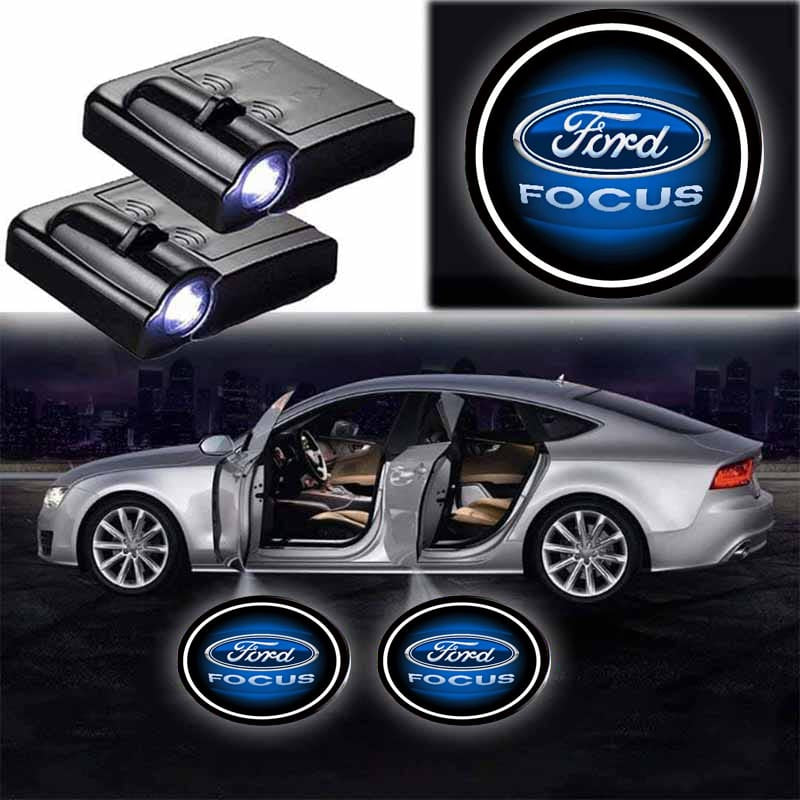Projecteurs LED de porte Ford Focus sans fil 2 pièces