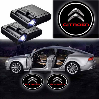 Projecteur LED porte Citroën sans fil, pack 2 pièces