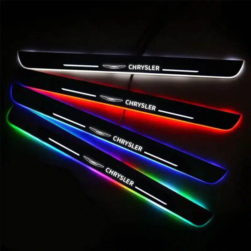 Seuils porte LED Chrysler 7 couleurs 2 ou 4 pièces