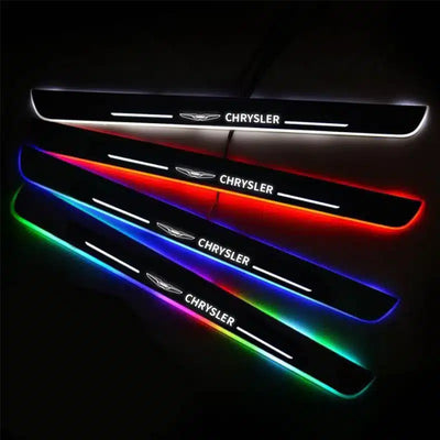 Seuils de Porte LED Chrysler 7 Couleurs Magnétiques