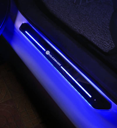 Seuils de porte LED VW lumineux changeant 7 couleurs, étanches - vue 2