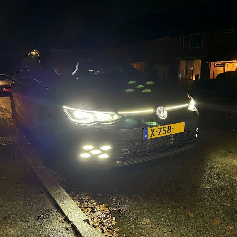 Emblème Lumineux Volkswagen Golf R LED 2018-2019 Animé