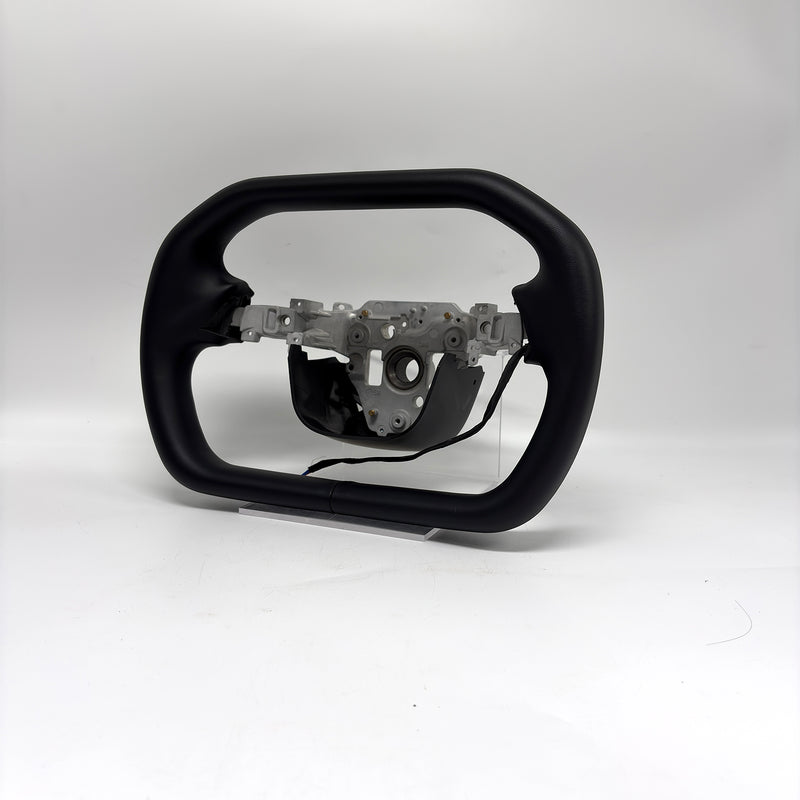 Volant Yoke Chauffant Style Cybertruck Tesla Model Y Juniper 350 mm