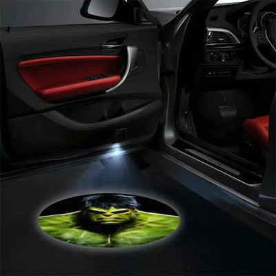 Projecteurs de porte LED Hulk Marvel 2x pour voiture - vue 2