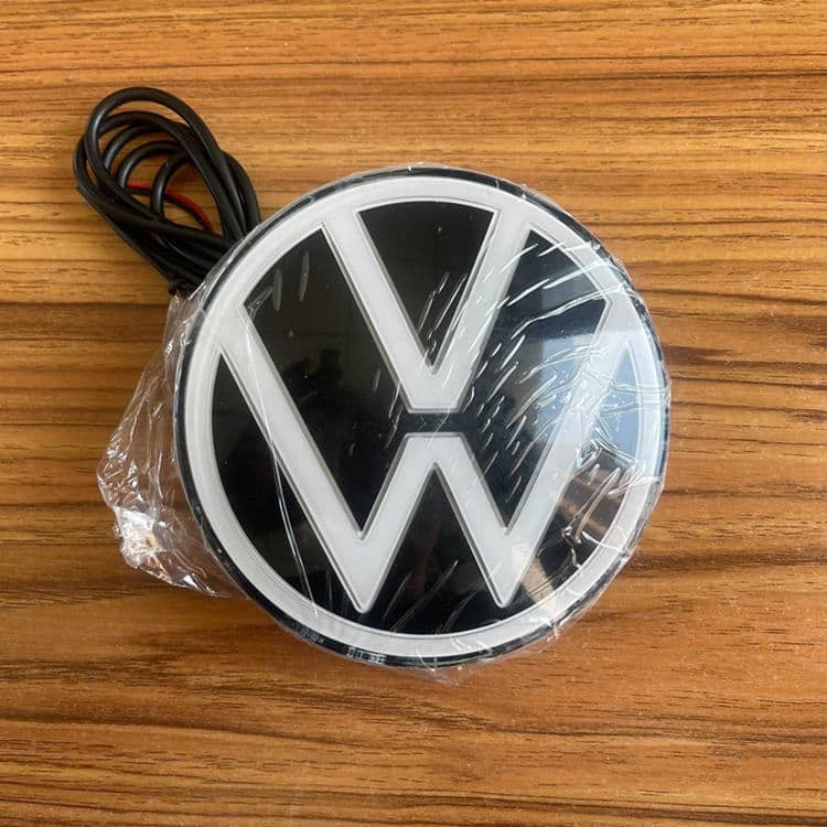 Emblème Calandre VW Lumineux LED Étanche 120-155mm
