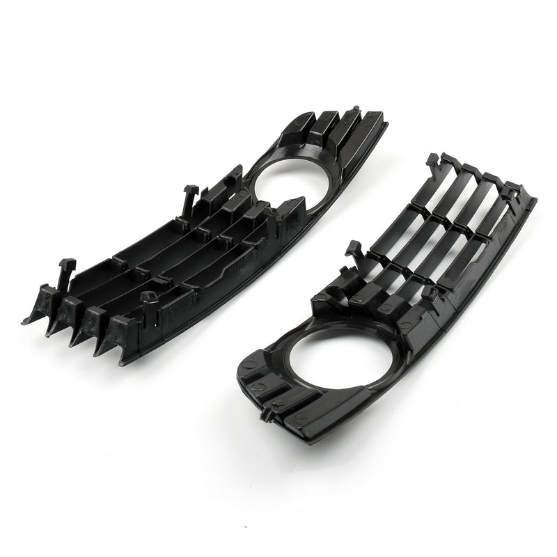 2 Grilles Antibrouillard Pare-Choc Noir Audi A4 B6 2002-2005 - vue arrière - Becquet Voiture