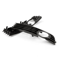 2 Grilles Antibrouillard Pare-Choc Noir Audi A4 B6 2002-2005 - vue de trois-quarts - Becquet Voiture