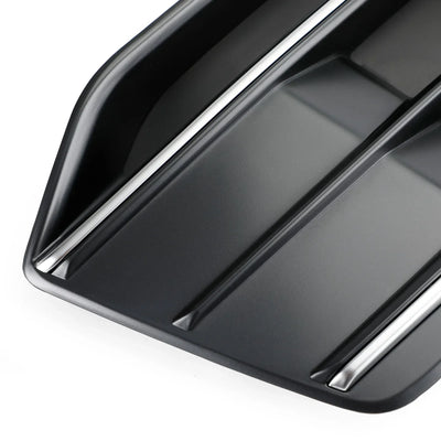 2 Pièces Insert Calandre Pare-Chocs Avant Noir Chrome Audi Q5 - vue de face 2 - Becquet Voiture