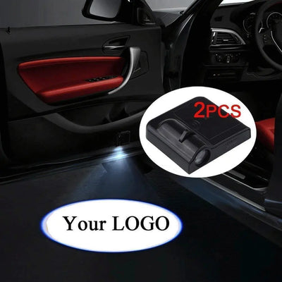 2 Pièces LED Sans Fil Éclairage Porte Voiture Acura - vue arrière - Becquet Voiture
