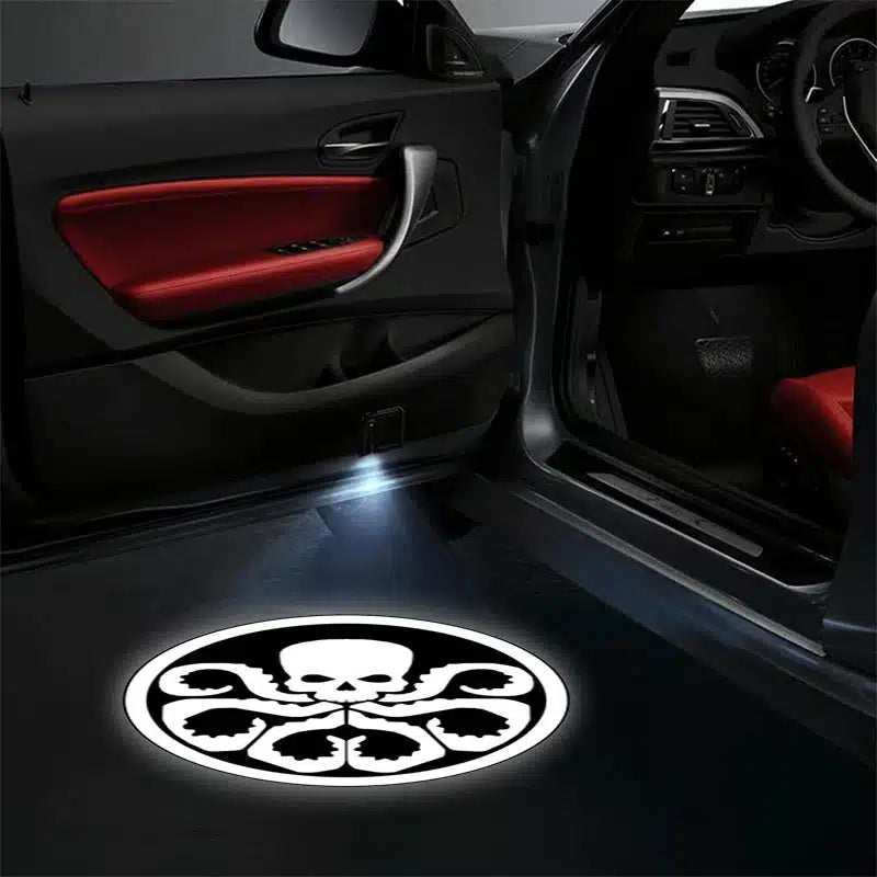 Projecteurs de porte LED Hydra Marvel, 2 pièces, logo projeté