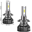 2x Ampoules Led Ventilée H7