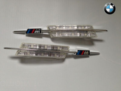 2x Clignotants BMW M Design Chrome Gris - vue de face - Becquet Voiture