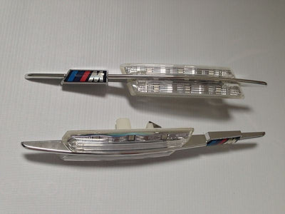 2x Clignotants BMW M Design Chrome Gris - vue de profil - Becquet Voiture