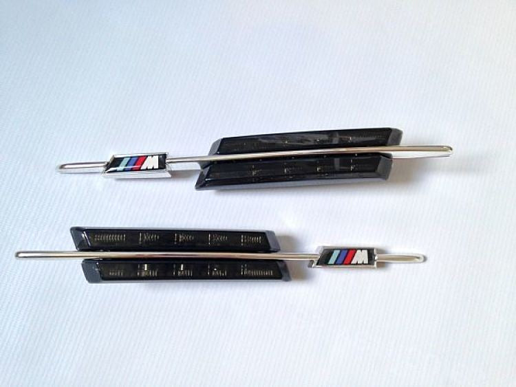 2x Clignotants BMW M Design Noir - vue de face - Becquet Voiture