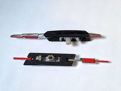2x Clignotants BMW M Design Noir - vue de trois-quarts - Becquet Voiture
