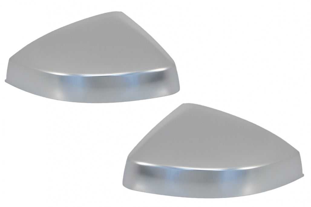 2x Coques Rétroviseurs Gris Alu Look S3 Audi A3 8V - vue de face - Becquet Voiture