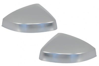 2x Coques Rétroviseurs Gris Alu Look S3 Audi A3 8V - vue de face - Becquet Voiture