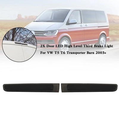 2X Feu Stop Haut Niveau LED Pour VW T5 T6 Transporter Porte Barn - vue arrière - Becquet Voiture